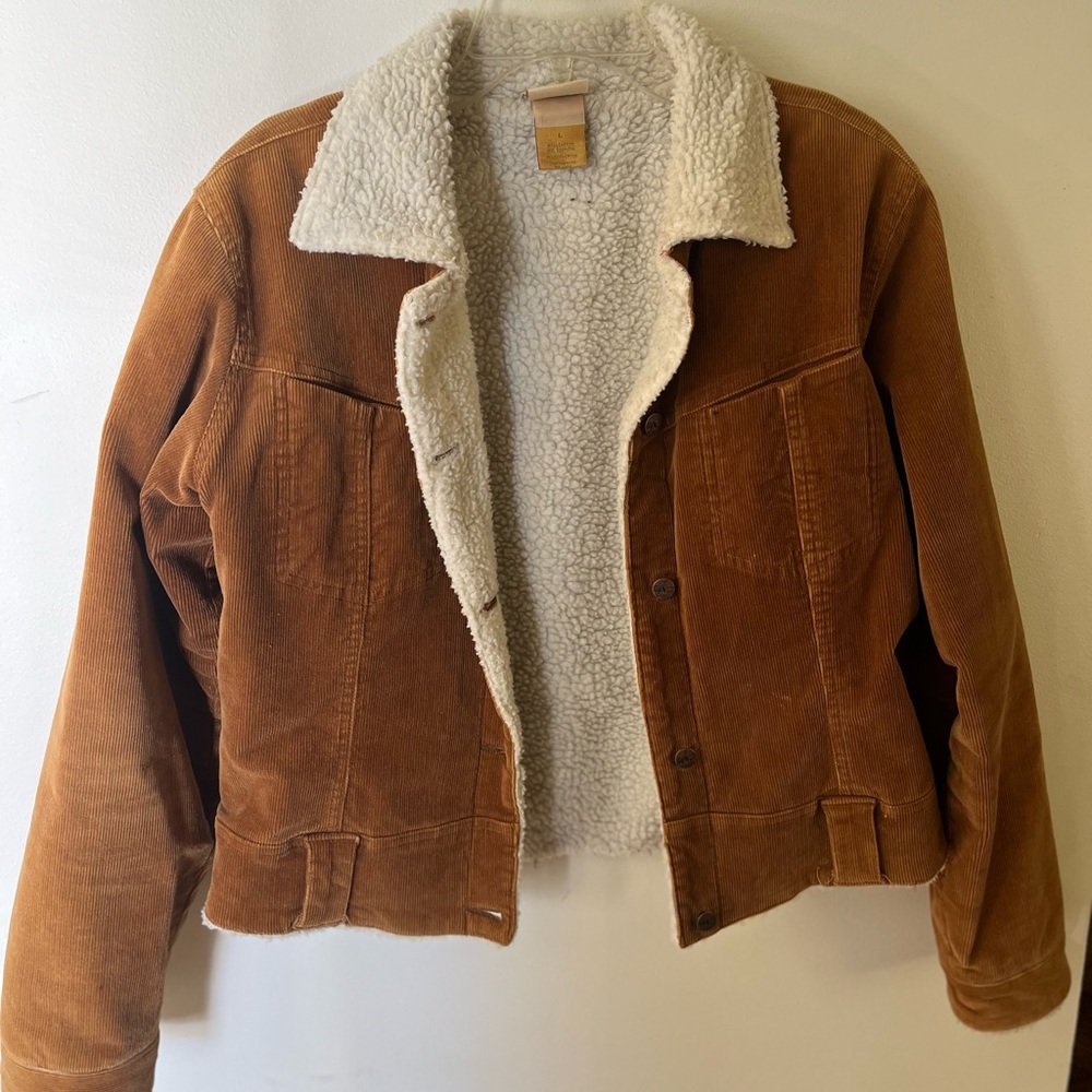 O’Neil Sherpa lined corduroy bomber jacket size L